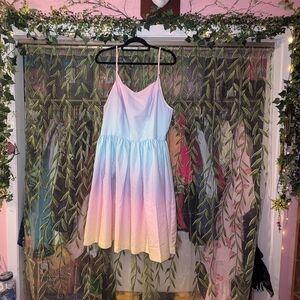 Unique Vintage Magnolia Place Pastel Gradient Dress